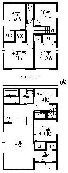 小倉台1-17-8　間取り