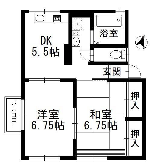 サンハイツ202　間取