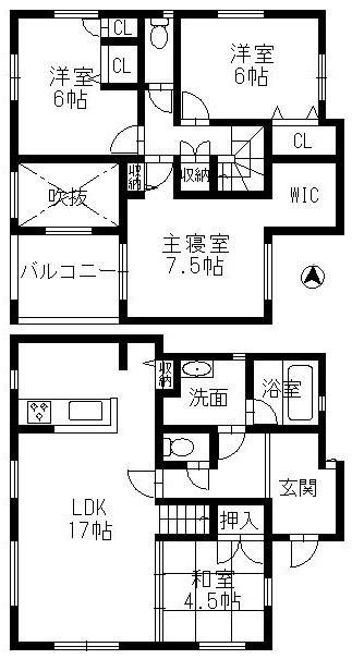 筑紫が丘8-4-3-A　間取り