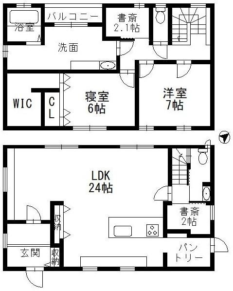 桜森町18-4　間取