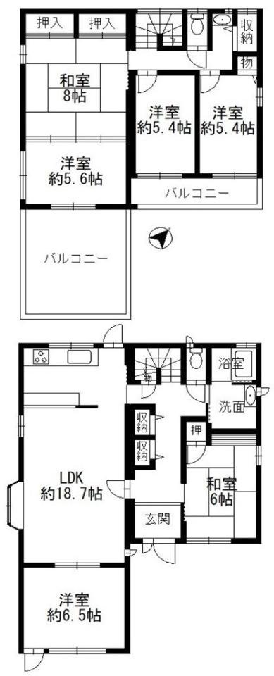 樫野台1-22-10　間取タテ