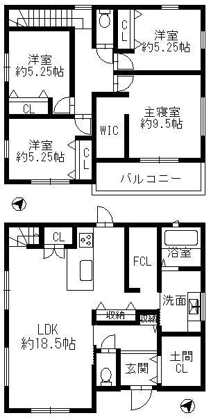 筑紫が丘8-1-1　間取