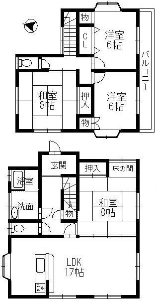 広陵町4-65　間取りタテ