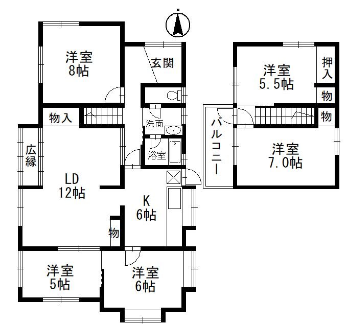 広陵町6-35　間取