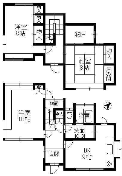 筑紫が丘3-1-8　間取